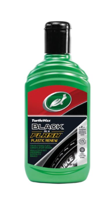 Turtle Wax Plastic Renew -muovinkiillotusaine 300ml Kiillotusaine kaiken varisille ulkoisille muoviosille ja renkaille.