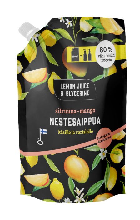LJG sitruuna-mango nestesaippua 550ml 24047 970-136