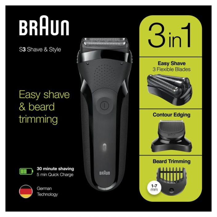 Braun parranajokone 300BT 3in1 series3