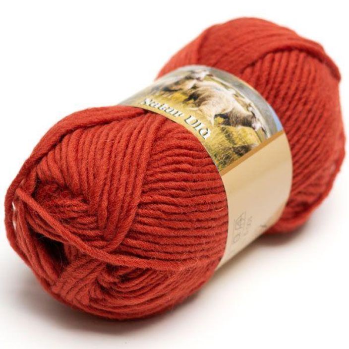 Hjertegarn Natur Uld 1536 Oranssinpunainen 100g HNU-1536