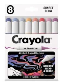 Crayola sunset glow tussit 8kpl 358-586806