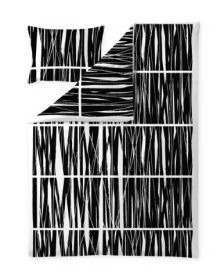 Vallila Heinikko pussilakanasetti 150x210cm musta 107237-3