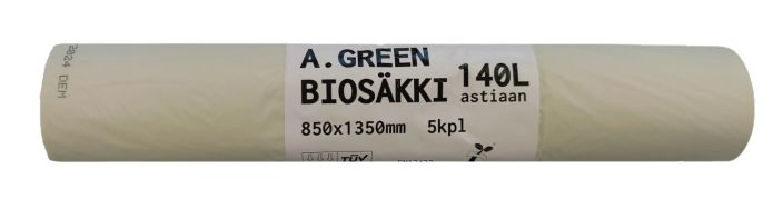 A.Green Biosakki 140L astiaan 5kpl 952-124 A.Green Biosakki 140L astiaan 5kpl 952-124