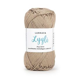 Lankava Lyyli puuvillalanka 804 latte 50g