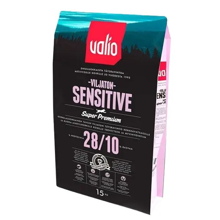Valio Sensitive viljaton 15kg Valio Sensitive Viljaton on kehitetty antamaan taysipainoista ja ravitsevaa ruokaa Valio Sensitive viljaton 15kg Valio Sensitive Viljaton on kehitetty antamaan taysipainoista ja ravitsevaa ruokaa