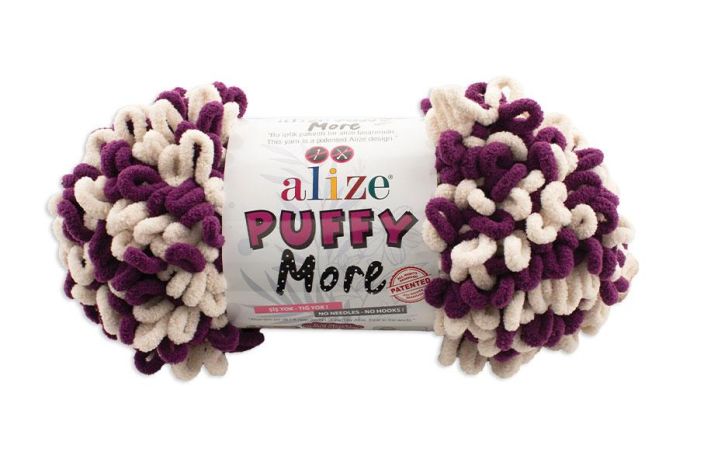 Alize Puffy More 6537 luumu / vaalea beige 150g Alize Puffy More on uusi hauska versio ihanan pehmeasta Alize Puffy More 6537 luumu / vaalea beige 150g Alize Puffy More on uusi hauska versio ihanan pehmeasta