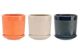 4Living ruukku aluslautasella Earth 10cm