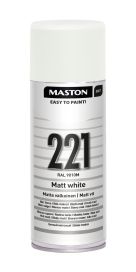 Maston spraymaali himmeä valkoinen 221 400ml