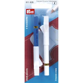 Prym Liitukynä ja pensseli valkoinen/sininen 611626