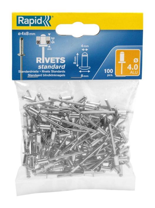 Rapid vetoniitti 4,0x8mm 100kpl R5000378 930-139 Rapid vetoniitti 4,0x8mm 100kpl R5000378 930-139