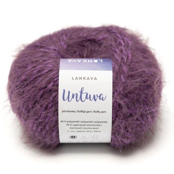 Lankava Untuva porrolanka 52 violetti 50g UNTUVA-52