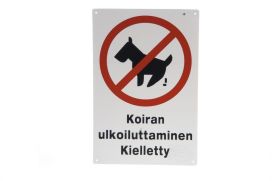 Xpert opaste koiran ulkoiluttaminen kielletty 259045