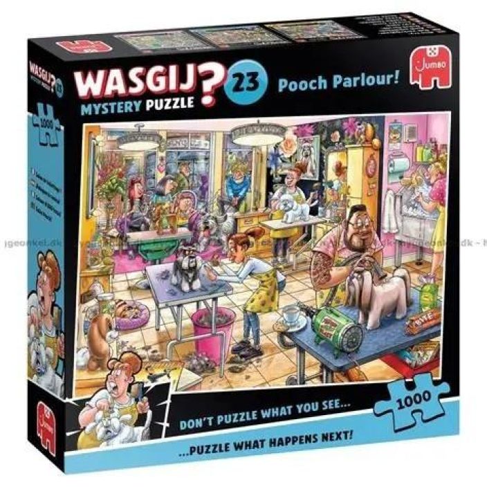 Wasgij Mystery 23 Pooch Parlour! 1000 palaa Unohda perinteiset palapelit, joissa kasaat kuvan laatikon kannesta! Wasgij on Wasgij Mystery 23 Pooch Parlour! 1000 palaa Unohda perinteiset palapelit, joissa kasaat kuvan laatikon kannesta! Wasgij on