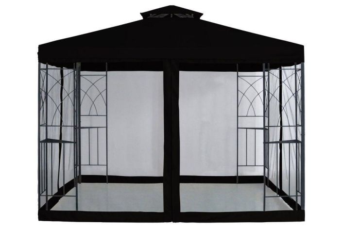 4living hyttysverkkosarja Barcelona musta katokseen 3x3m yleismalli 605661 924-5548