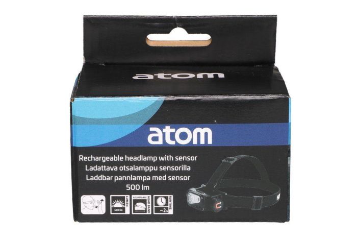 Atom otsalamppu sensorilla ladattava 500lm 619421 tuotekuva 1