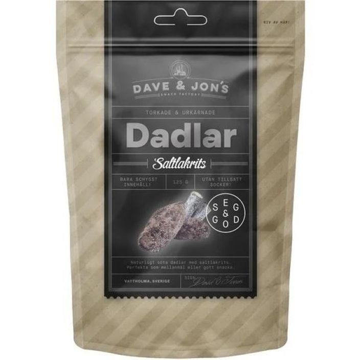 Dave&amp;Jons Taateli Saltlakrits 125g