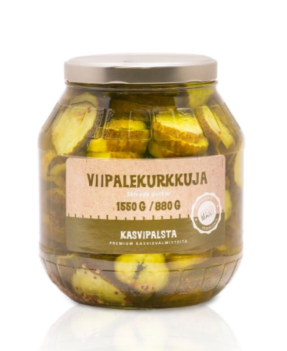 Kasvipalsta viipalekurkku 1550g/880g 902-650