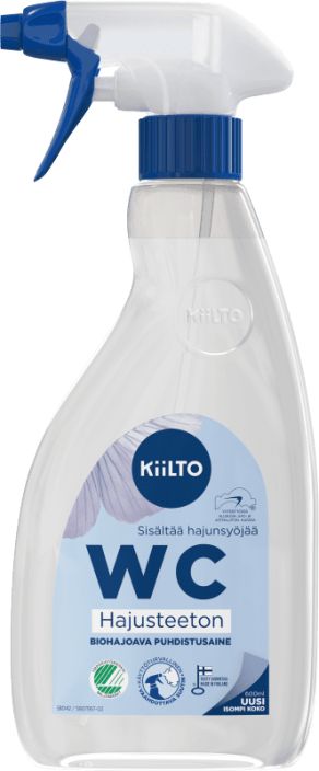 Kiilto hajusteeton wc-puhdistussuihke biohajoava 600ml 970-319 Kiilto hajusteeton wc-puhdistussuihke biohajoava 600ml 970-319