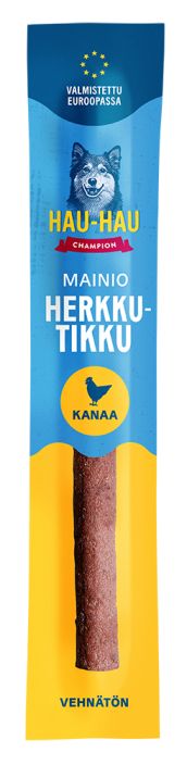 HHC Mainio herkkutikku kanaa 12g Vehnaton koiranherkku. Helppo pilkkoa. Sopii palkaksi ja tuliaiseksi koiralle. HHC Mainio herkkutikku kanaa 12g Vehnaton koiranherkku. Helppo pilkkoa. Sopii palkaksi ja tuliaiseksi koiralle.