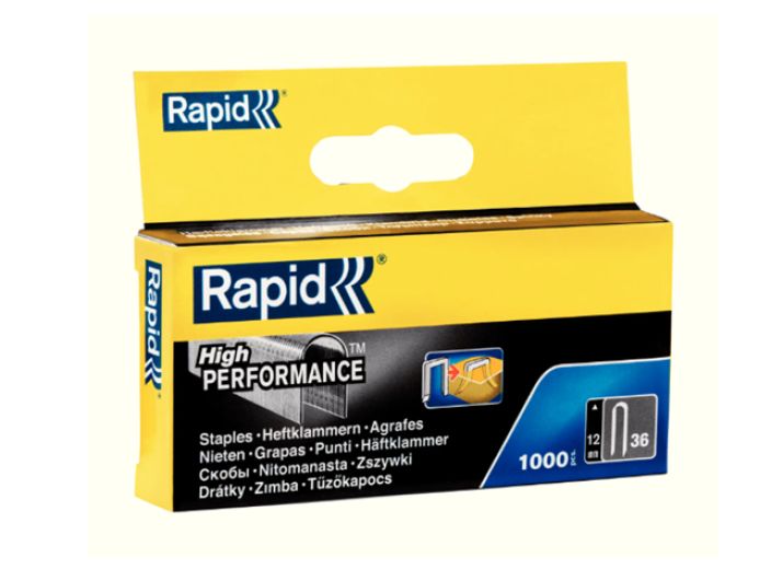 Rapid sinkila 36/12mm 1000kpl 11885101 930-127 Rapid sinkila 36/12mm 1000kpl 11885101 930-127