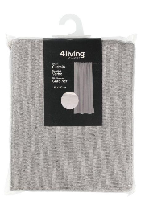 4living pimennysverho Moona harmaa 135x240cm 605991 tuotekuva 2