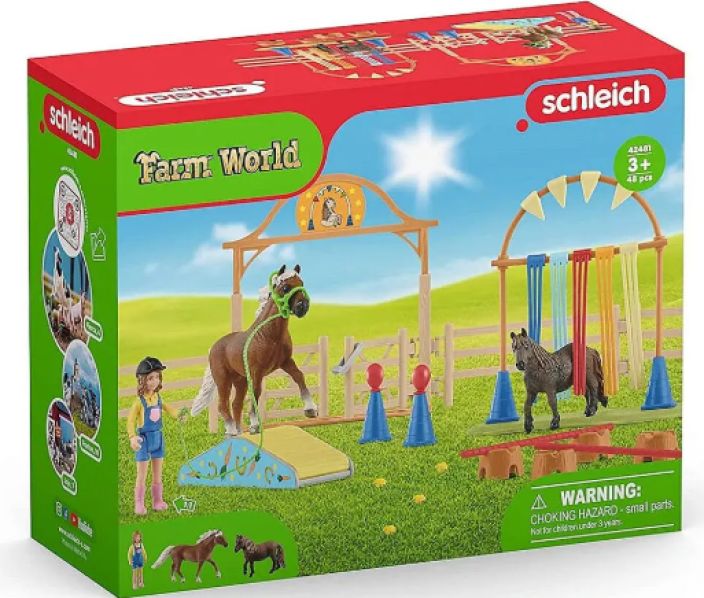Schleich Poni agility 42481 Schleich agilitysetti ponille. Setissa hahmo ja 2 hevosta. Schleich Poni agility 42481 Schleich agilitysetti ponille. Setissa hahmo ja 2 hevosta.