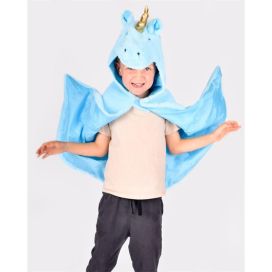 Yksisarvisviitta rooliasu 98-128cm sininen