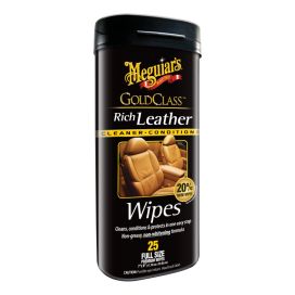 Meguiars Meguiar´s Gold Class Rich Leather nahanpuhdistusliinat 25kpl G10900