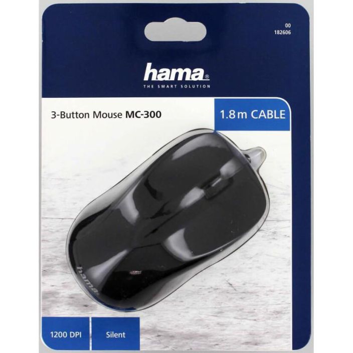 HAMA Hiiri MC-300 Optinen Musta MC-300 Optinen 3-napin hiiri