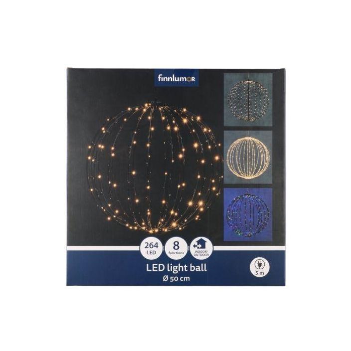 Finnlumor LED-valopallo 50cm 264LED 621254 tuotekuva 1