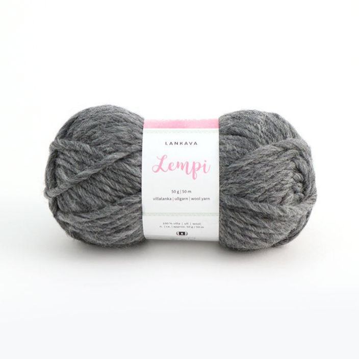 Lankava Lempi villalanka 50g 103 meleerattu harmaa LEMPI-103 912-056 103