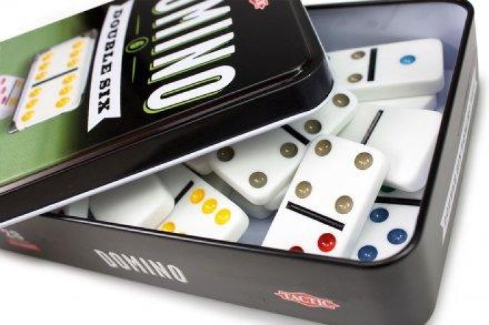 Domino double 6 metallilaatikossa 53913 tuotekuva 1