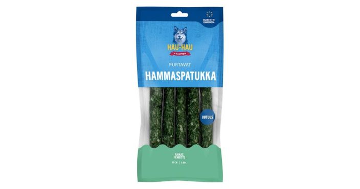 HHC Purtavat Hammaspatukka 17cm 5kpl 200g Murea puruluu, raikastaa hengitysta. Viljaton ja vaharasvainen. HHC Purtavat Hammaspatukka 17cm 5kpl 200g Murea puruluu, raikastaa hengitysta. Viljaton ja vaharasvainen.