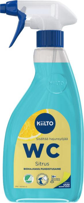Kiilto wc-puhdistaja sitrus spray 600ml biohajoava 21870240 970-357 spray 600ml Kiilto wc-puhdistaja sitrus spray 600ml biohajoava 21870240 970-357 spray 600ml