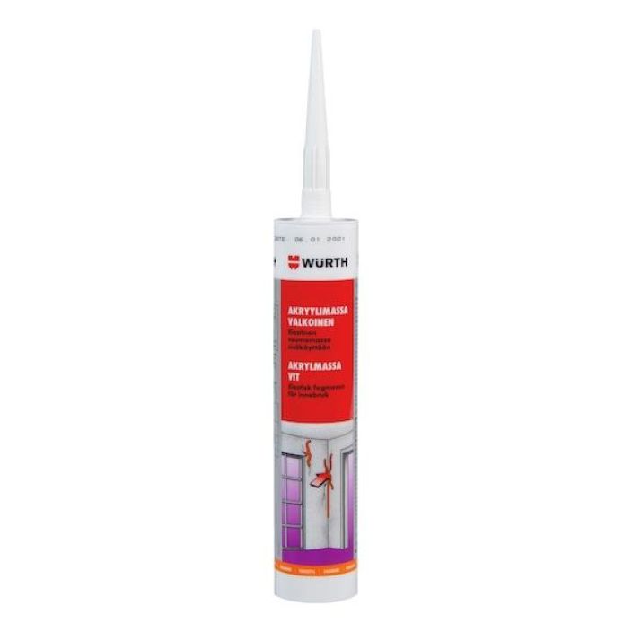 Wurth akryylimassa valk. 310ml 0892165 916-1085