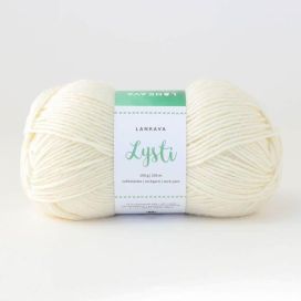 Lankava Lysti sukkalanka 851 Lumi 100g