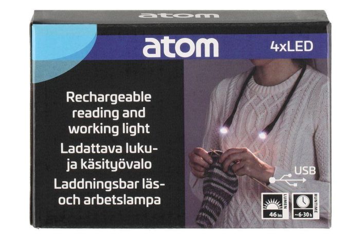 Atom Luku- ja käsityövalo 4xLED ladattava 629673 tuotekuva 2