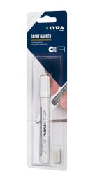 Lyra saumakynä + 3 vaihtokärkeä valkoinen