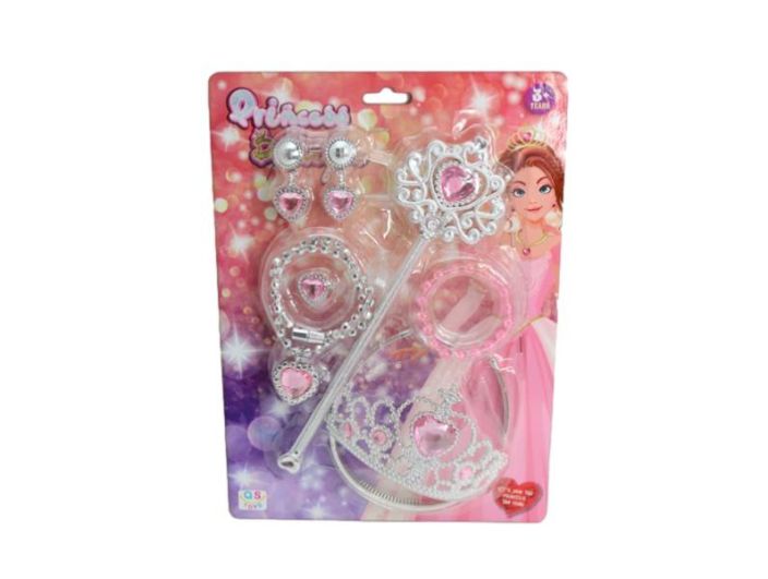 Princess Boutique korut Ihanan hempeat vaaleanpunaiset korut ja asusteet pikku prinsessalle.