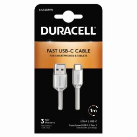 Duracell Kaapeli A to C USB 3.0 1m valk. Duracell USB5031W