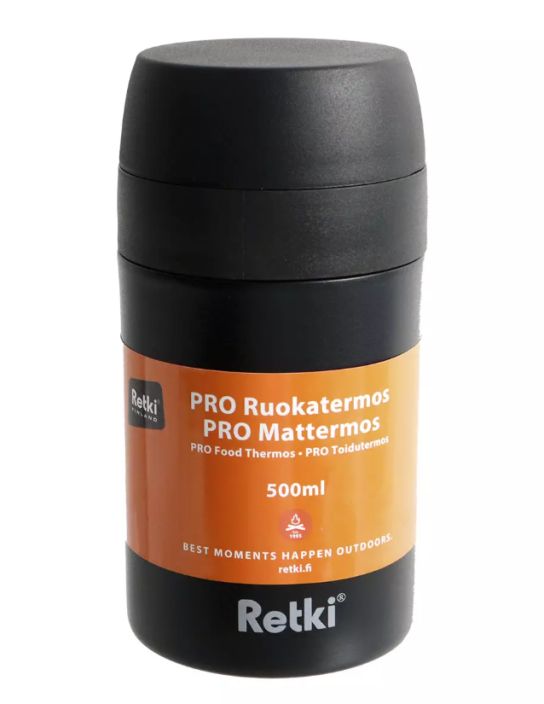Retki ruokatermos Pro lusikalla musta 500ml R7171 tuotekuva 1