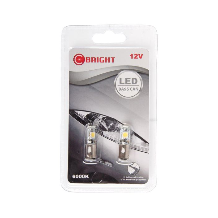 LED-Polttimopari 12v BA9S valk. 29-242VA-CAN 908-1005