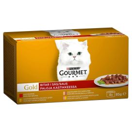 Purina Gourmet Gourmet Gold kastikkeessa liha 4x85g 12348202