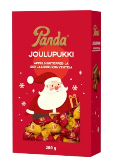 Panda Joulupukki appelsiinitoffeesuklaa 290g 901-324 Panda Joulupukki appelsiinitoffeesuklaa 290g 901-324