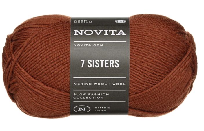 Novita 7 Sisters 666 kinuski 100g 183666 Novita 7 Sisters 666 kinuski 100g 183666