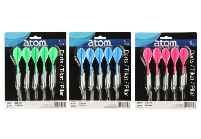 Atom laatutikat 5kpl 24g varilajit. 275728 924-6938
