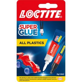 Loctite Loctite Super Glue All Plastics muovipikaliima 2g+4ml 2641078