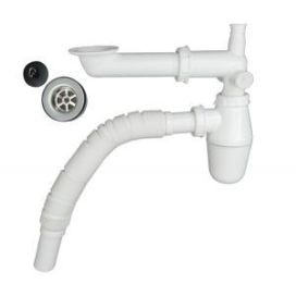 Vesilukko haitariputkella 32mm valkoinen
