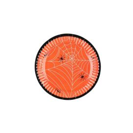 Festi Festi Halloween kertakäyttölautanen hämähäkin verkko 18cm 6kpl 637471