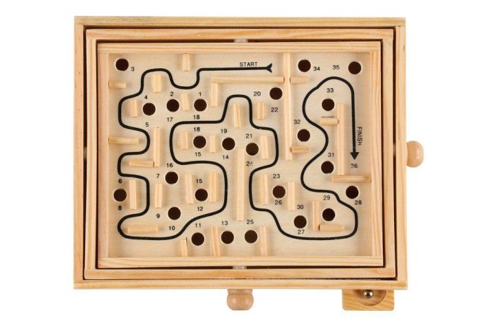 Labyrintti peli puinen 330188 tuotekuva 2